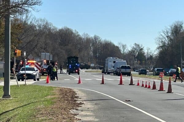 Man with apparent gun outside the headquarters of the CIA in custody after the Barricade incident