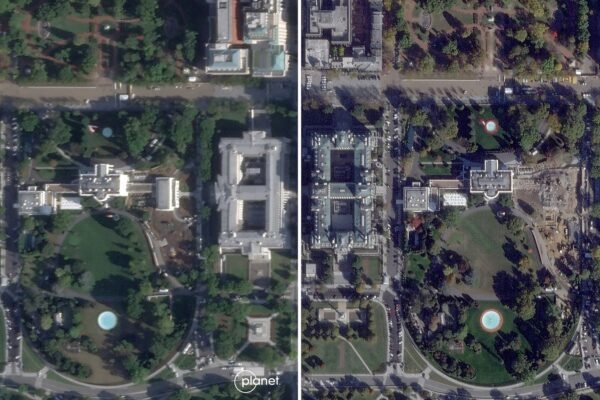The East Wing of the White House is demolished, new images appear to show The East Wing of the White House is demolished, new images appear to show